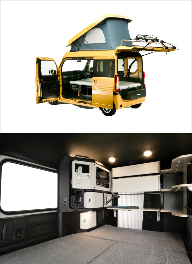 現在の技術力を駆使して作成されたN-VANキャンパーの最適解