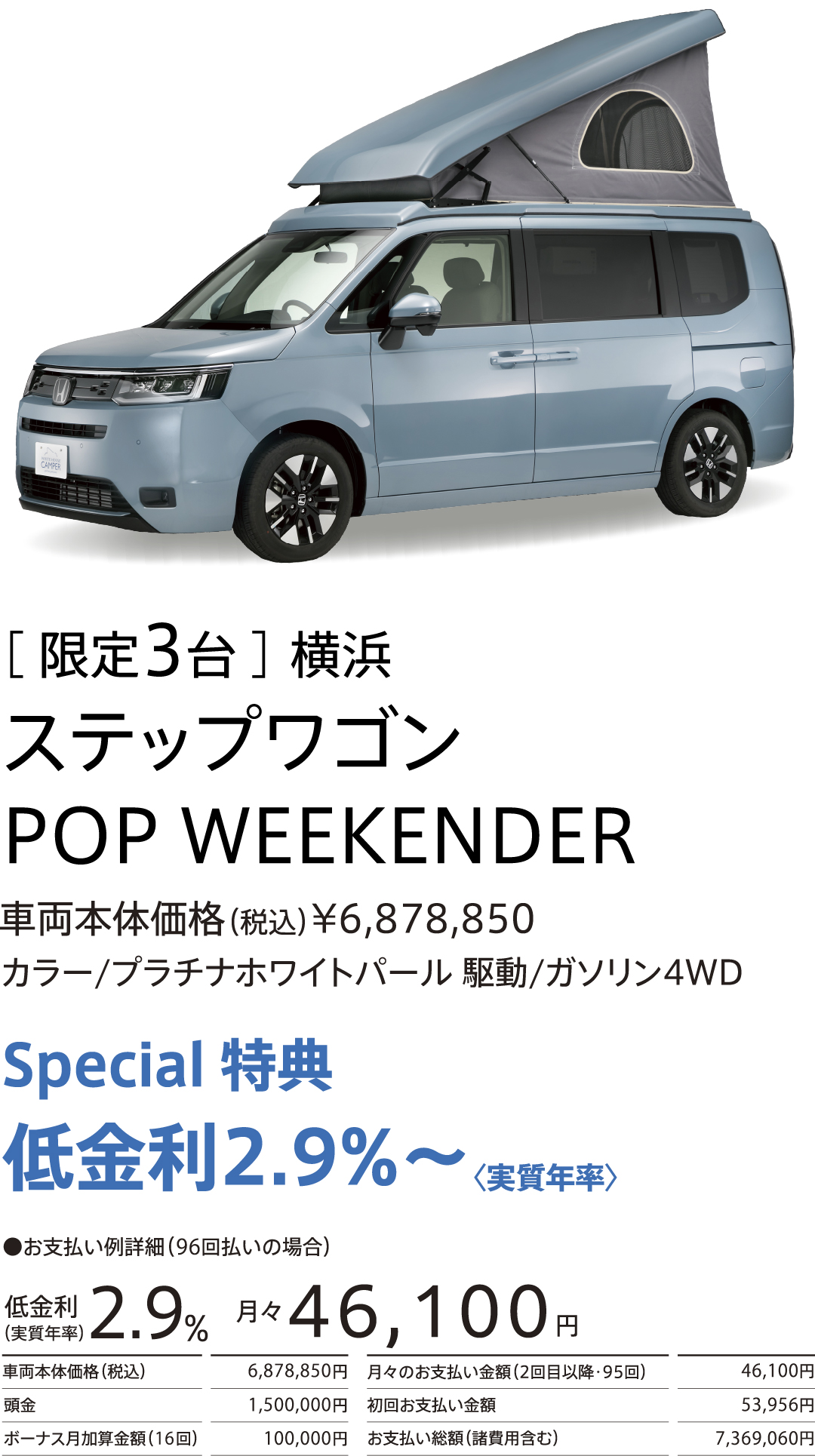 ステップワゴン POP WEEKENDER
