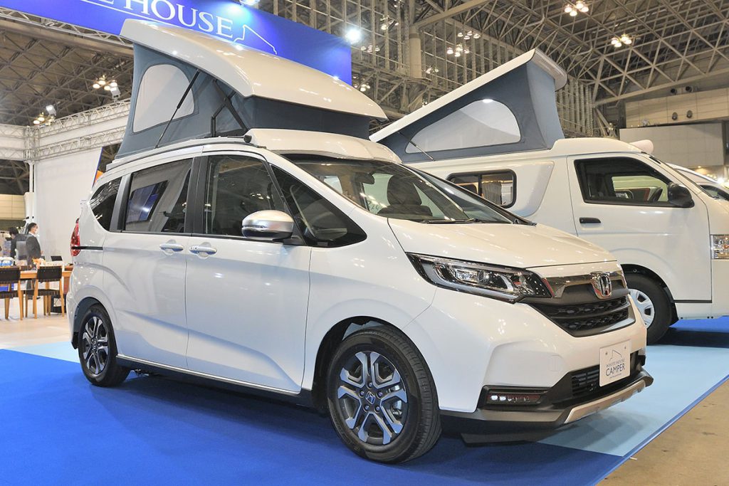 ジャパンキャンピングカーショー2022でも大人気‼ホンダ フリード+をベースにした「フリースタイル」はコンパクトキャンパーの決定版